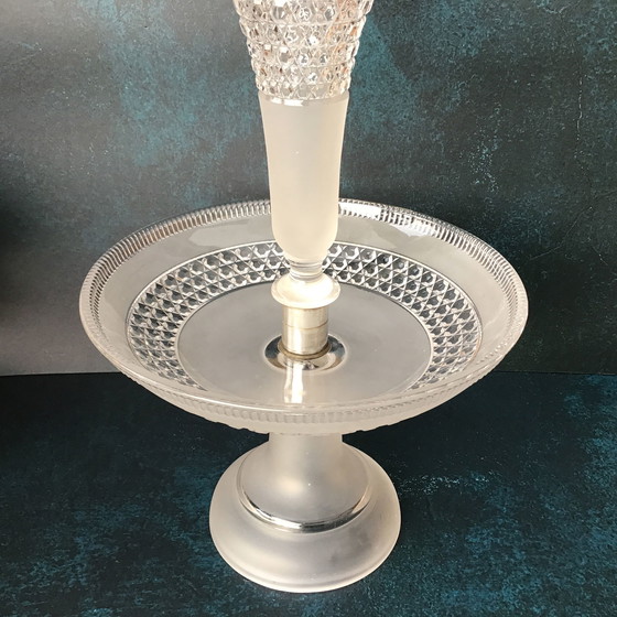 Image 1 of Baccarat Kristal Epergne - Etagère 19e-eeuws tafelstuk