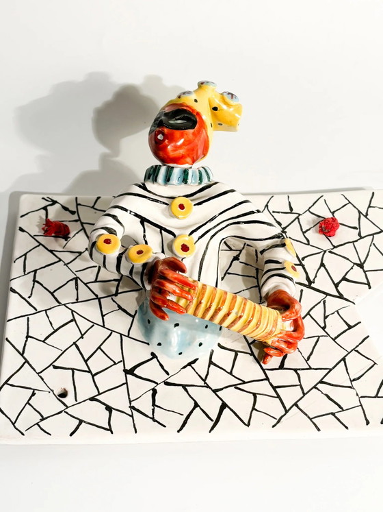 1950s Ceramic Hanging Plaque by Otello Rosa, San Polo, Decorative Objects (photo 3 of 7)