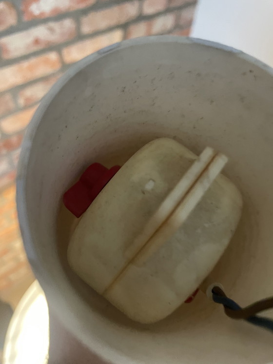 Image 1 of Vintage Glazen Peill Putzler Hanglamp Zebra Glas