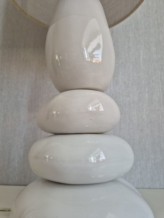 Image 1 of Stone Table Lamp François Chatain Style