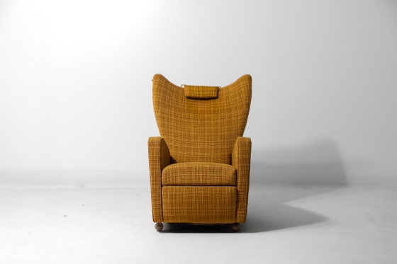 Wingback vintage reclining chair, 1960s – Armchairs, Textile (photo 3 of 9)