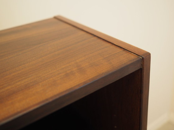 Danish rosewood veneered bookcase with bar cabinet, Vemb Møbelfabrik, 1970s, High Boards, Black (photo 18 of 21)
