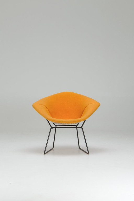 Fauteuil Diamond – Revêtement jaune - Harry Bertoia