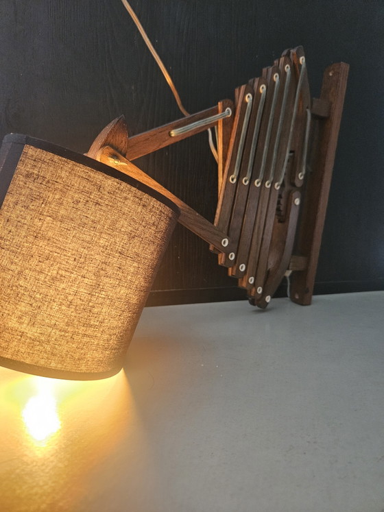 Lampada a forbice Zweers in legno anni '60 155 cm – Applique, Wood (photo 13 of 14)