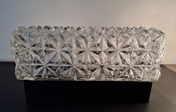Image 1 of Lampade da parete vintage in cristallo, marca Erco Leuchten, j60/70