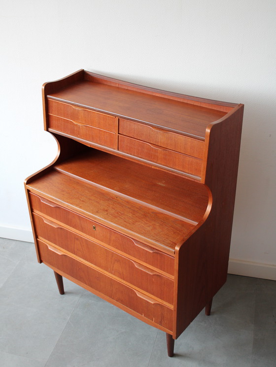 Image 1 of Vintage Deense secretaire in teak 