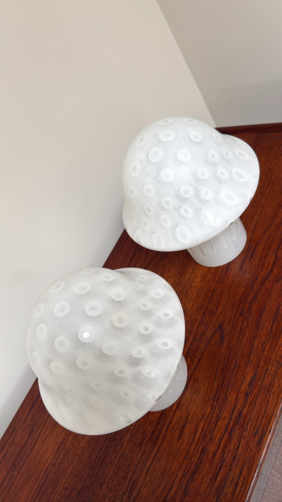 Image 1 of Peill & Putzler mushroom table lamps from the 1970s