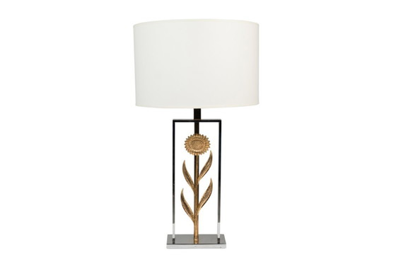 Image 1 of Charles House, attribuito a. Coppia di lampade a forma di girasole. Anni '70