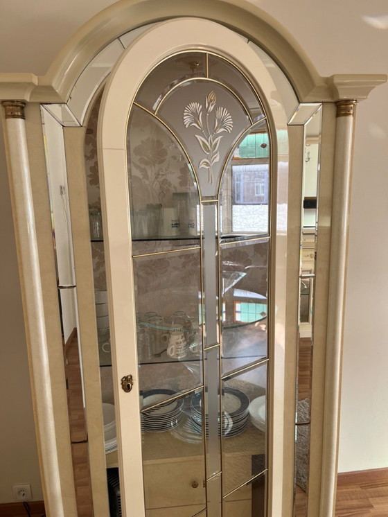 Image 1 of Présentoir blanc brillant italien