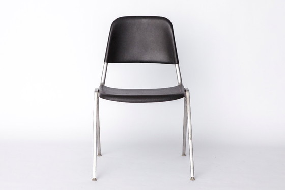Image 1 of Set of 4 Vintage Knoll Stacking Chairs, Model 1601 by Don Albinson, 1964, Mid-Century Modern Aluminum & Plastic