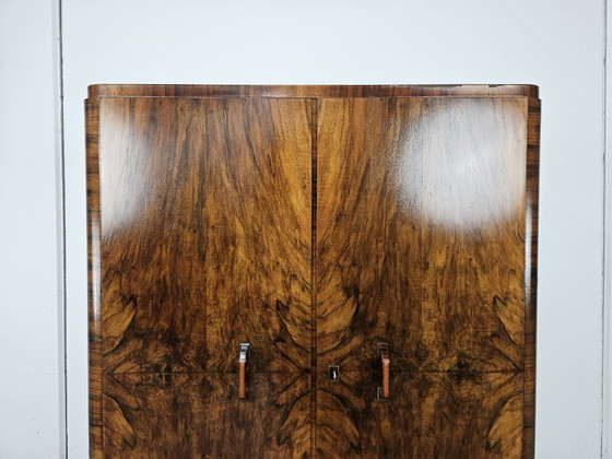 Image 1 of Credenza lineare Art Decò in noce