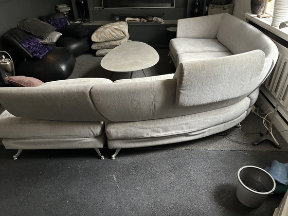 Rolf Benz 222 Corner Sofa Seating Island – Textile, Chrome (photo 3 of 11)