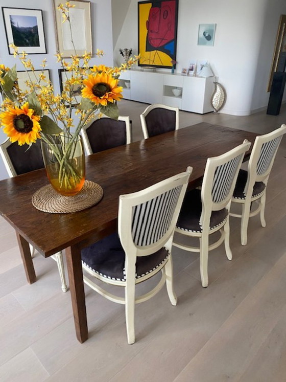 Tavolo da pranzo in teak, marrone, Tavoli da pranzo, Legno, Rustic (foto 7 di 7)