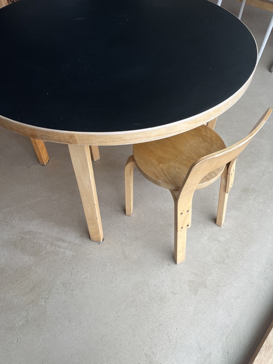 Image 1 of Alver Aalto tavolo vintage, 2 stoelen e kruk