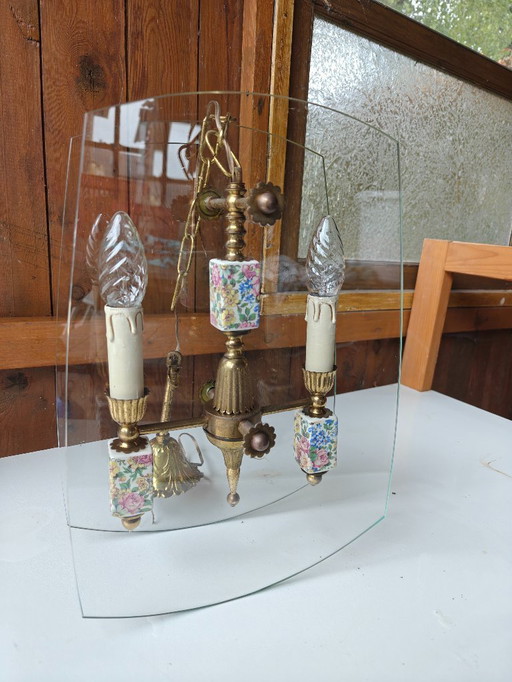 Unique and playful antique hanging lamp