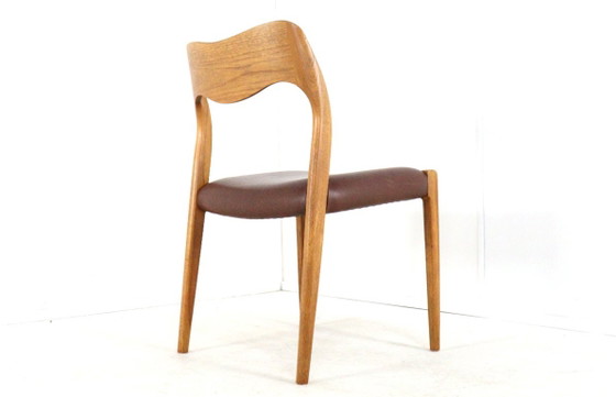 Set 6 Niels O Moller Model 71 Stoelen Teak Vintage Deens – Niels Otto Møller, Eetkamerstoelen, Leather (photo 3 of 17)
