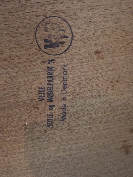 Image 1 of Table basse design danoise Henning Kjaernulf chêne blond