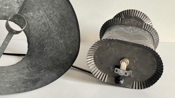 Image 1 of Vintage Zinc Heart Lamp