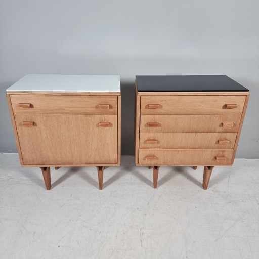 Tables de nuit par Frantisek Mezulanik, années 1970, Lot de 2