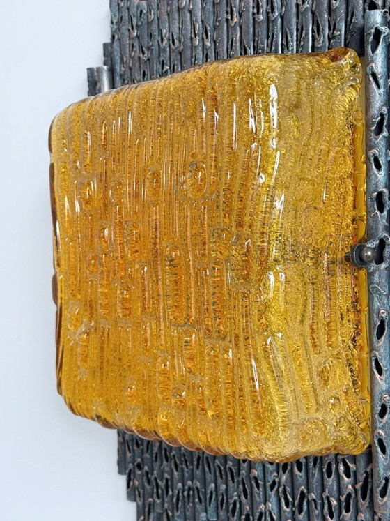 Image 1 of Brutalistische Wandleuchte/Wandlampe Marcello Fantoni, Italien, 1970er Jahre