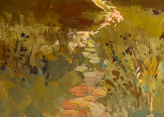 Image 1 of Original Oil Painting Summer Coastal Landscape After the thunderstorm