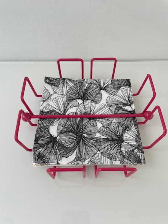 Image 1 of Retro metal napkin holder with weight