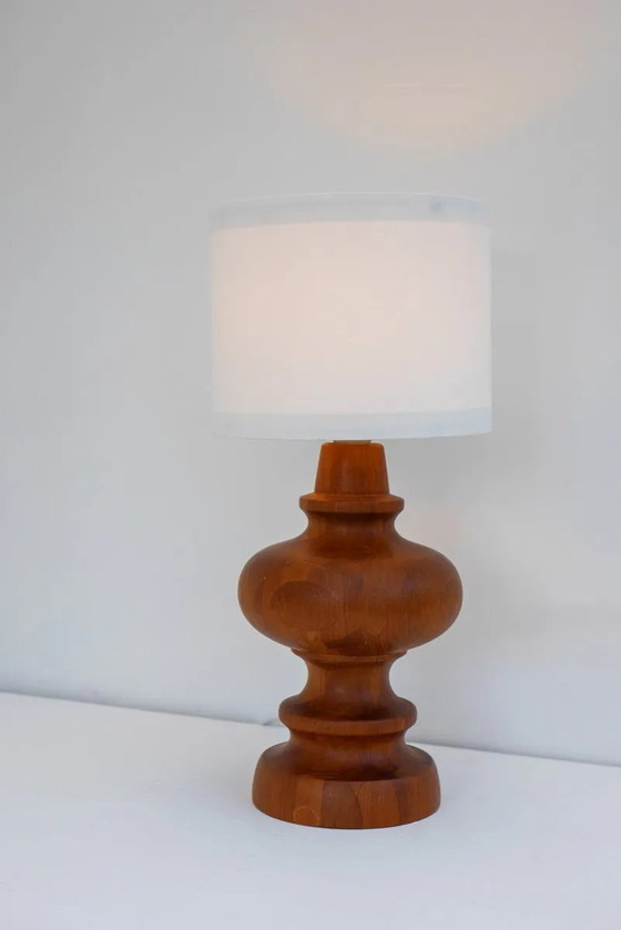 Image 1 of Mid-century modern Scandinavian oak table lamp from Möllers