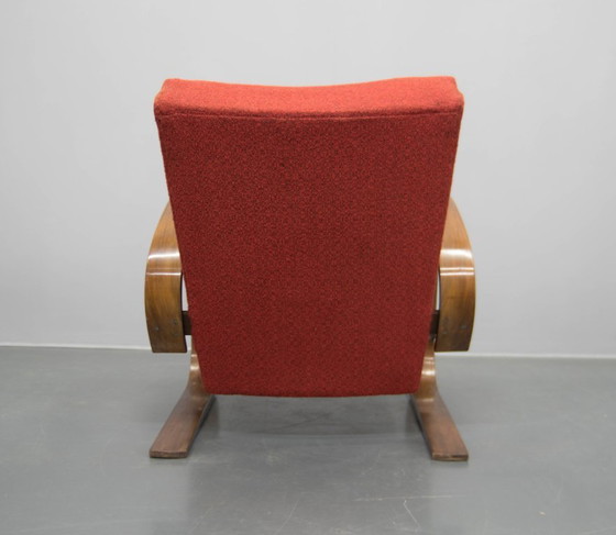 Image 1 of Rare fauteuil de style Alvar Alto par Navratil, années 1930, étiqueté