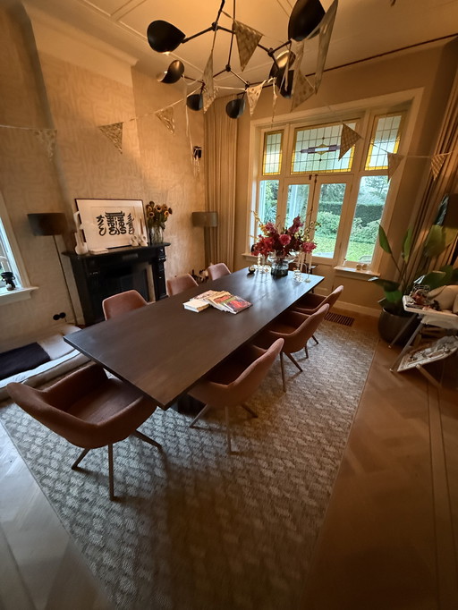 BRUT Dining table / eettafel 280x110, Mokko Amsterdam