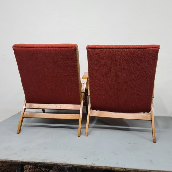 Image 1 of 2x Armchairs by František Jirák for Tatra Nabytok 60's Czech