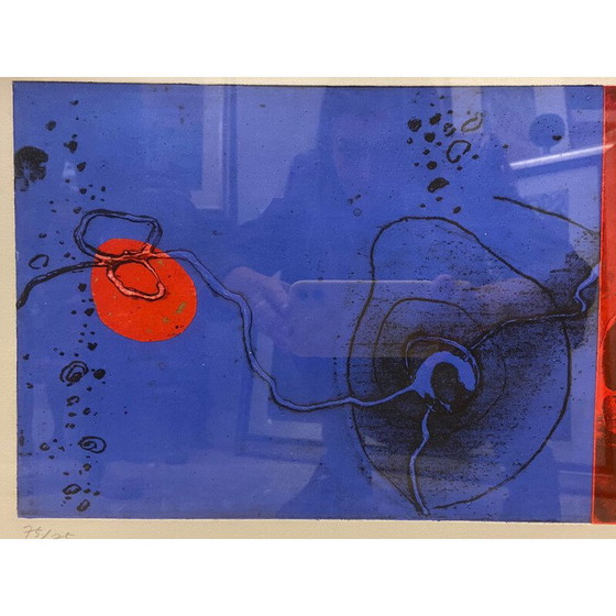 Image 1 of Vintage etching print Deok Sung Kang, South Korea