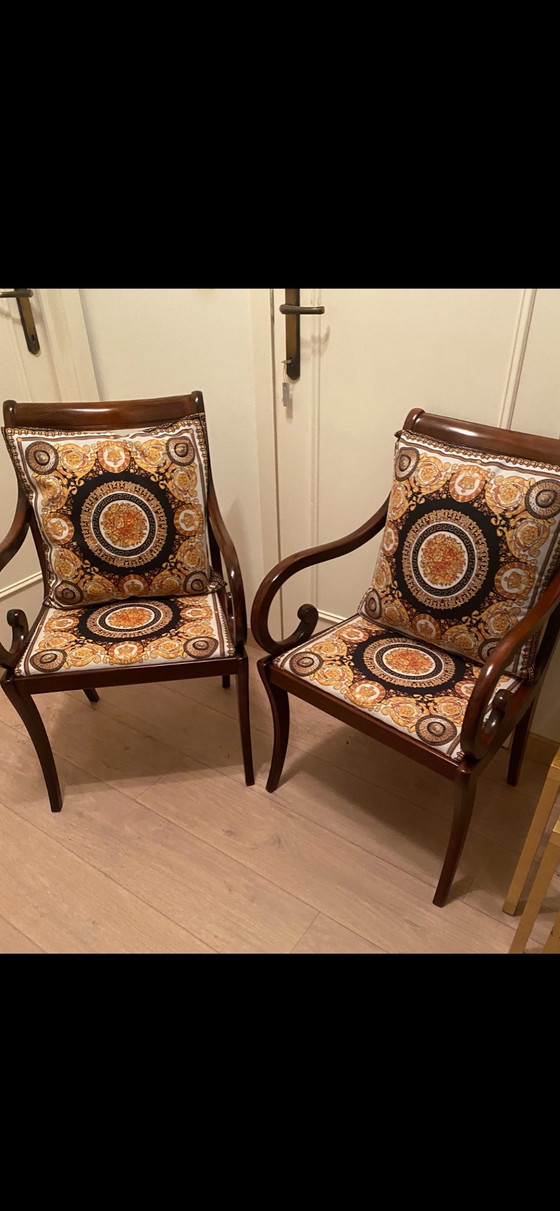 Image 1 of 2 braccioli + sedie da pranzo + 2 cuscini nuovi