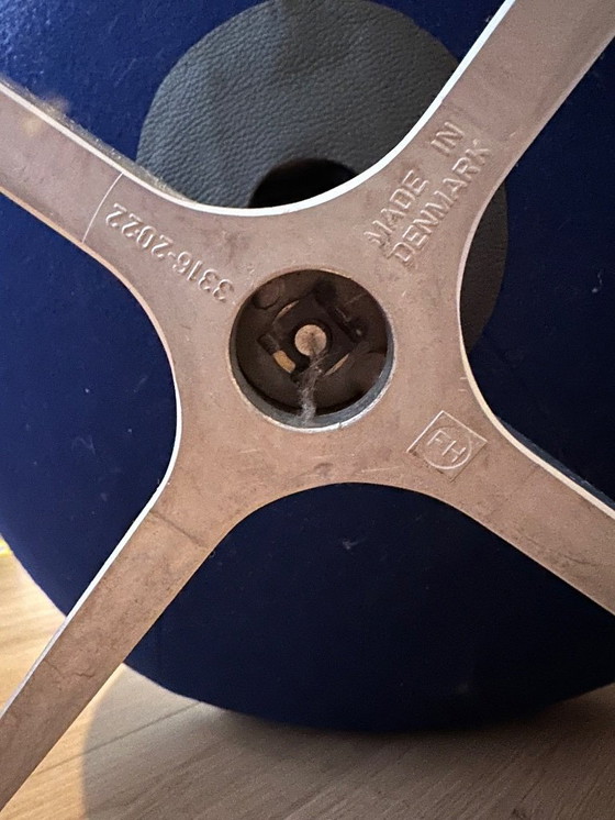 Image 1 of Fritz Hansen egg chair including footstool