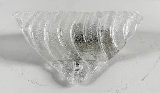 Image 1 of Mid-century frosted glass wall lamps/wall lights, Murano, Germany, 1970s