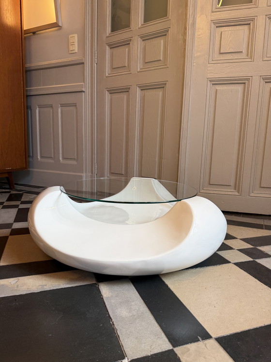 Image 1 of Salon tafel wit gelakt 70s