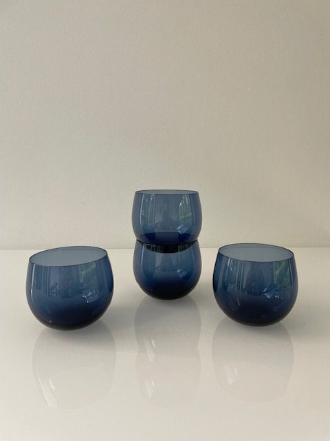 Image 1 of Set of 4 Vintage Design Cocktail Glasses - "Marja" Series by Nuutajärvi Finland, 1970s
