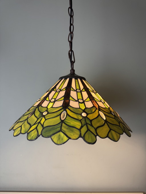 Prachtige glas-in-lood Tiffany hanglamp - Nieuw in doos!