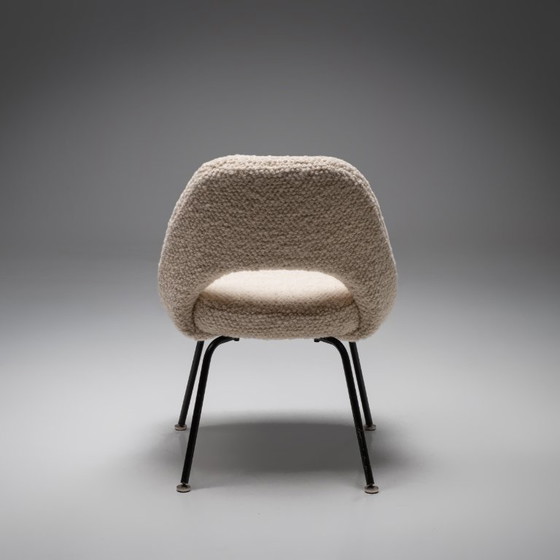 Image 1 of Model 72 Dining Chair in Beige Bouclé by Eero Saarinen for Knoll