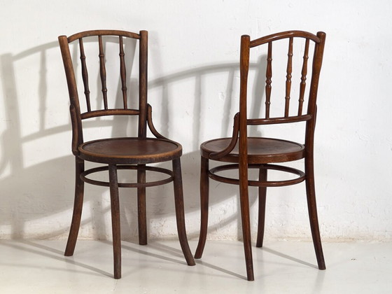 Sedie antiche stile caffè parigino (c.1920). Set di 6 pezzi #3 – Sedie da pranzo, Wood (photo 31 of 40)