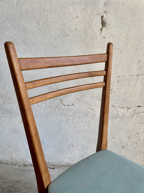 Image 1 of 4 chaises vintage scandinave bois - années 60/70