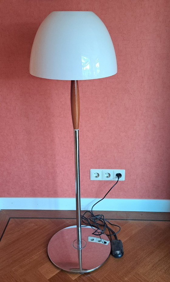 Design Floor light Artemide Menelao 1980s – Wood, Glass (photo 2 of 8)