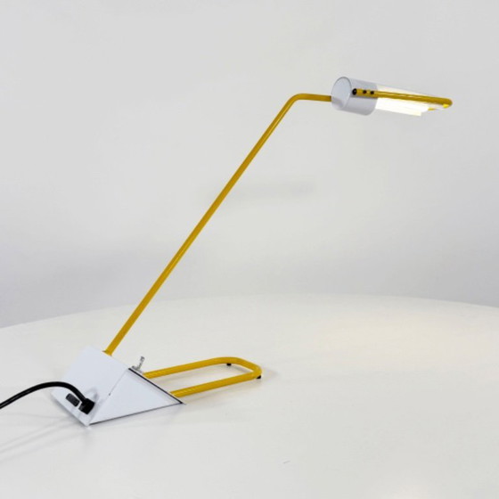 Image 1 of Lámpara de escritorio amarilla de Candle, años 80