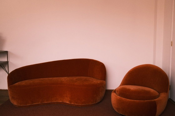 Rose Armchair - Sofa Company - Moss Rust - 2.5-Seater – sofacompany, 2 seaters, Polyester (photo 4 of 10)