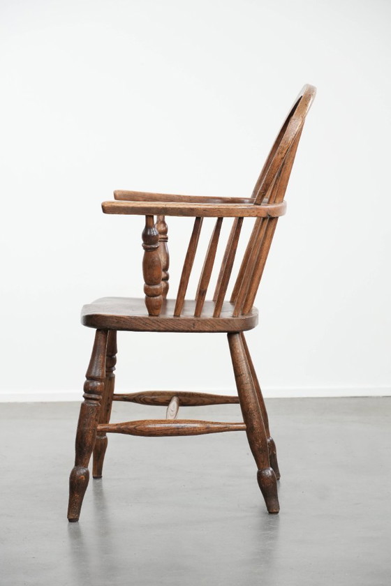 Image 1 of Antieke Engelse lowback Windsor chair
