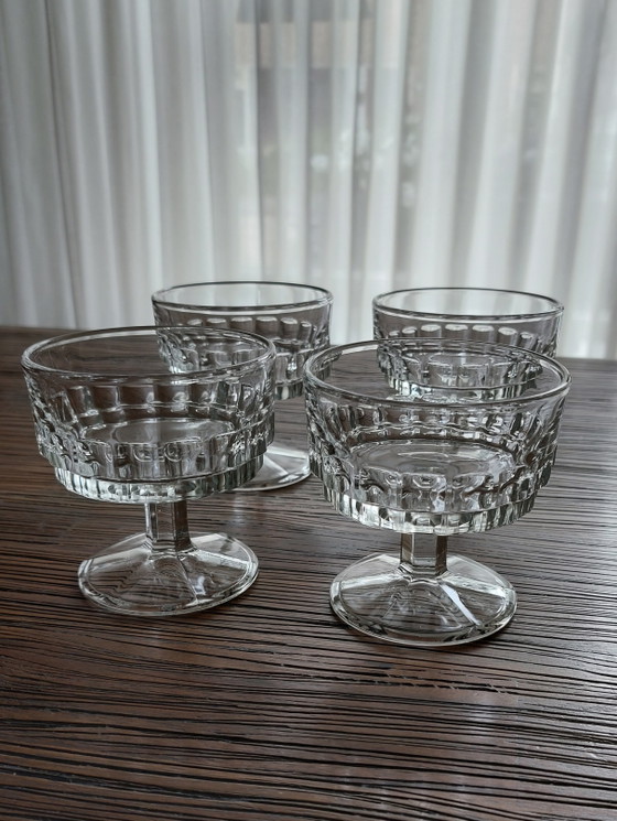 Image 1 of 4 coupes à champagne en cristal / verres vintage
