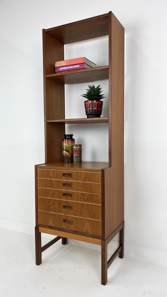 Image 1 of Bibliothèque suédoise vintage en teck