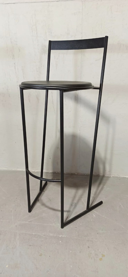 Emilio Nanni for Fly Line Musmé postmodern bar stool 