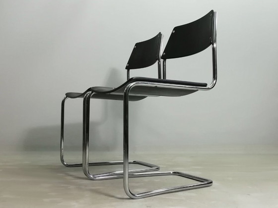 Image 1 of 8x MAUSER Cantilever Chair Set VINTAGE BAUHAUS Walter Papst