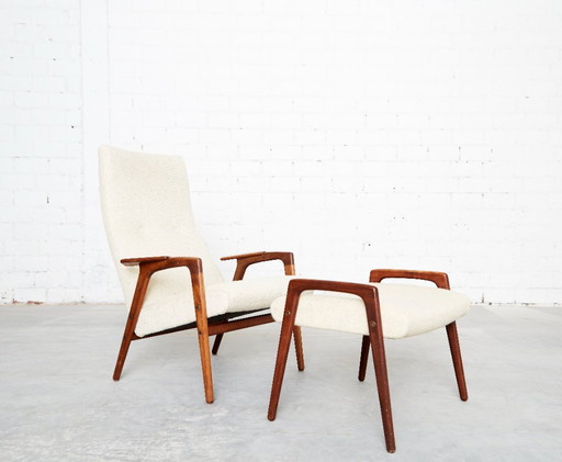 Yungve Ekström 'Ruster' Lounge Chair & Ottomane für Pastoe – fauteuils, Wood