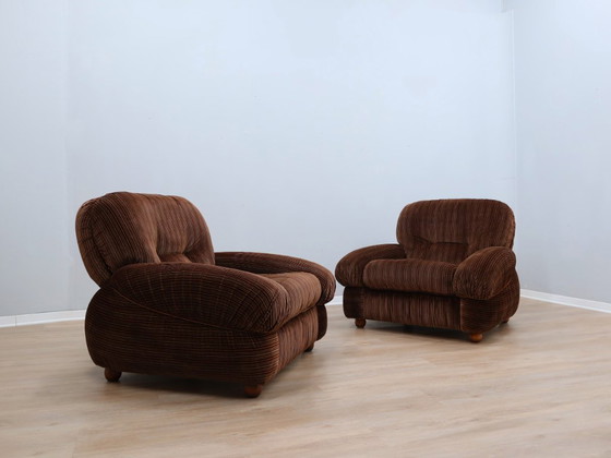 Image 1 of Set di 2 poltrone italiane nello stile di Piazzesi Design anni '70